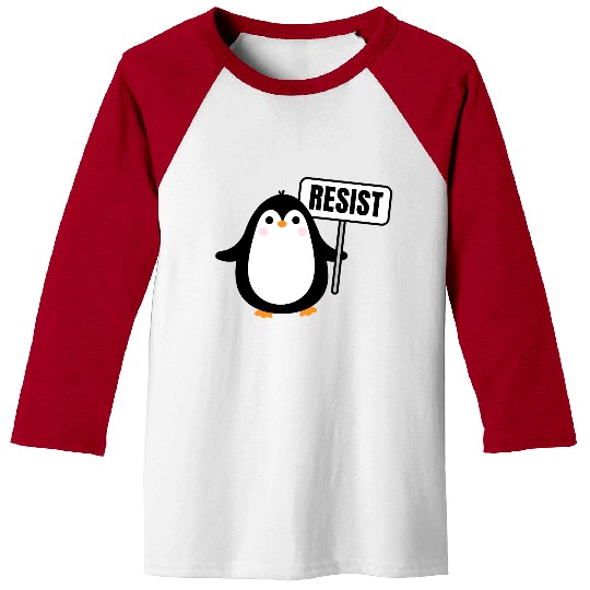 Penguins Against Tariff Funny Penguin No Tariff Baseball Tees