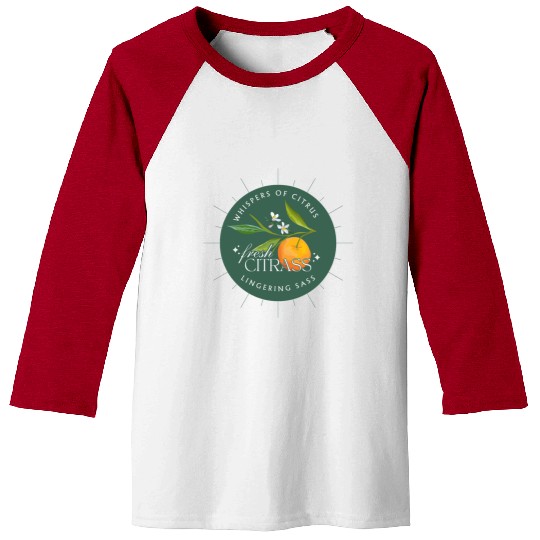 Elegant Citrus Branding Design Baseball Tees