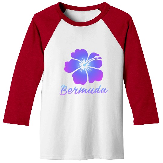 Bermuda Hibiscus Baseball Tees