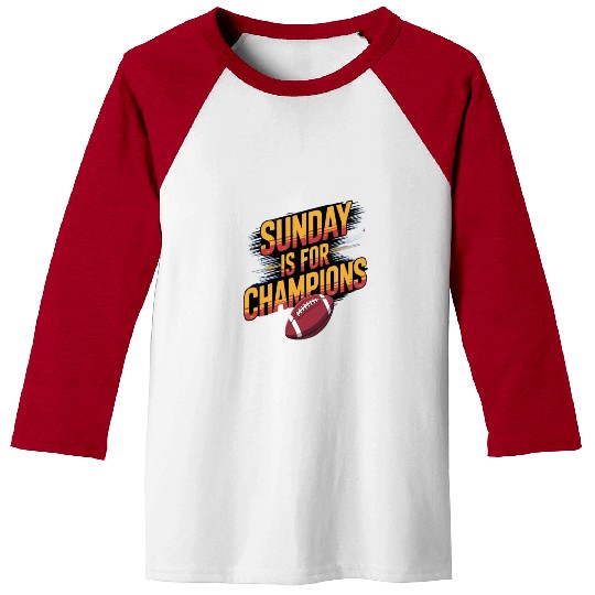 Sunday is for champions Baseball Tees