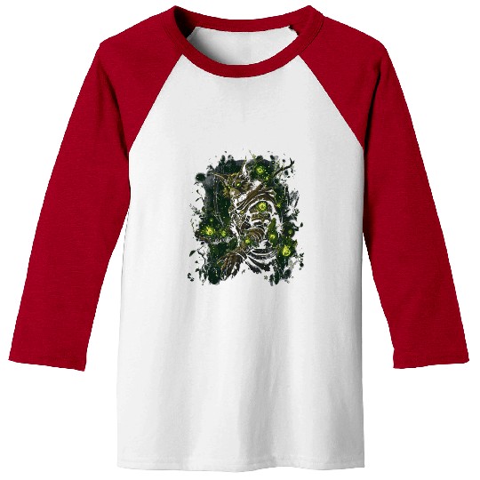 Natural Magician Wolf In Bright Forest Magic Baseball Tees