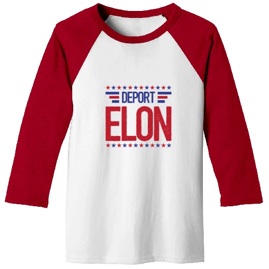 Deport Elon Musk Bumper Anti Fascist Baseball Tees