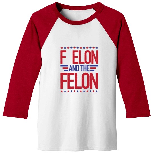 F Elon and the felon funny saying Anti Musk Baseball Tees