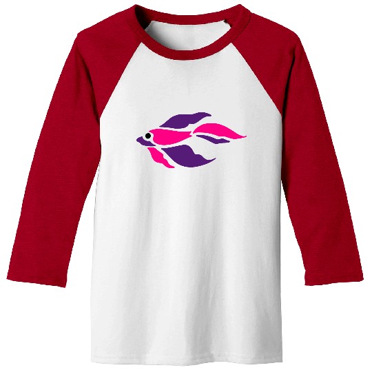 beta fish Baseball Tees