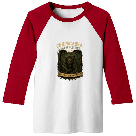 Chupacabra Swamp Juice Gin Baseball Tees