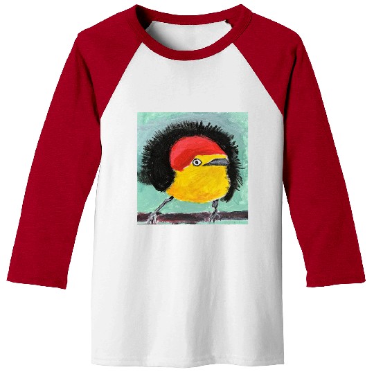 Wire tailed Manakin Painting Baseball Tees