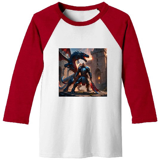 Dragon man Baseball Tees