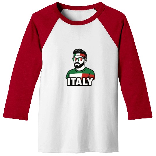 Italy Fan Style Baseball Tees