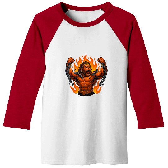 Chain-Breaking Warrior – Symbol of Strength Baseball Tees