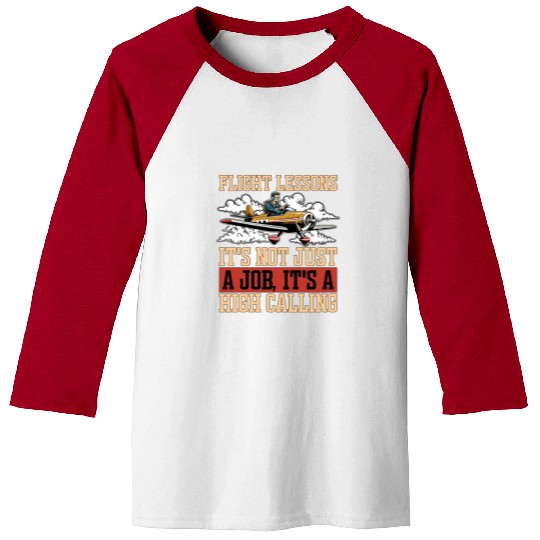 Flight Instructor Flight Lessons It's Aviation Baseball Tees