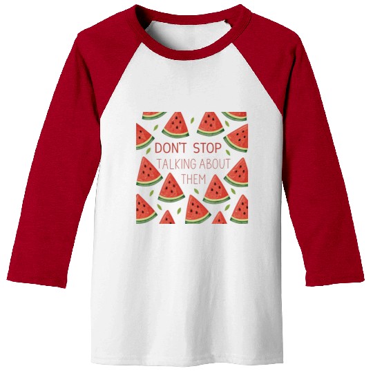 watermelon triangles Baseball Tees