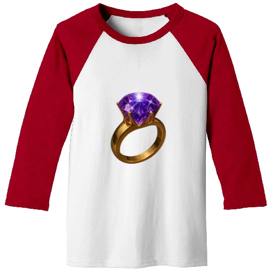 Royal Amethyst: The Elegance of Purple Gemstone Baseball Tees