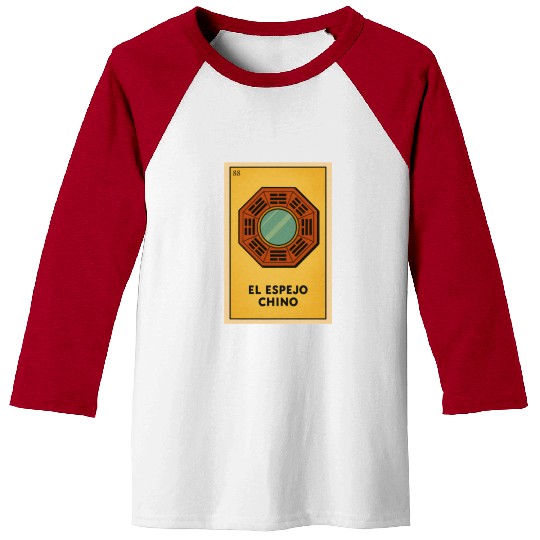 EL ESPEJO CHINO - THE CHINESE MIRROR - LA LOTERÍA Baseball Tees