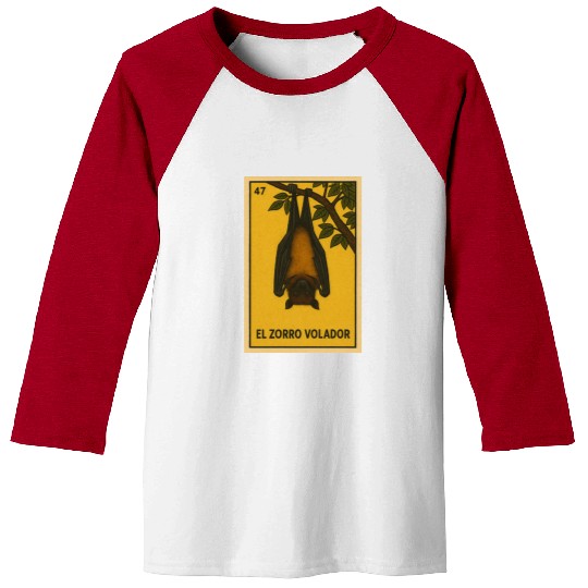 EL ZORRO VOLADOR - THE FLYING FOX - LA LOTERÍA Baseball Tees