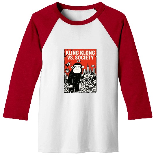 Kling Klong vs. Society – Protest Ape Baseball Tees