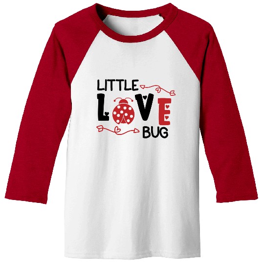 Valentine Little Love Bug Baseball Tees