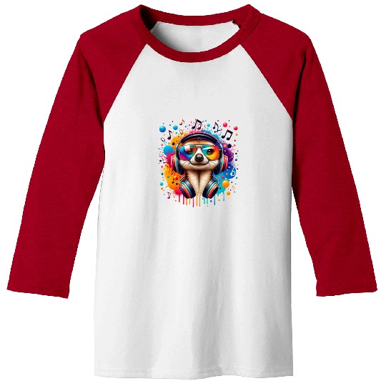 Meerkish Beats Colorful Baseball Tees