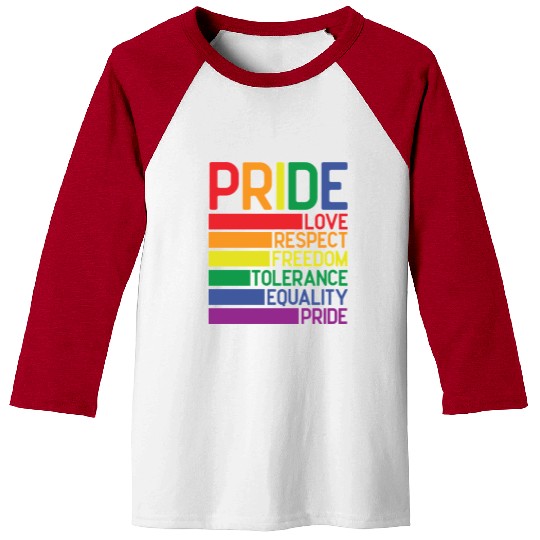 Gay Pride Baseball Tees, Pride Love