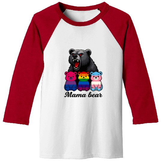 Mama Bear Pride Cubs Baseball Tees