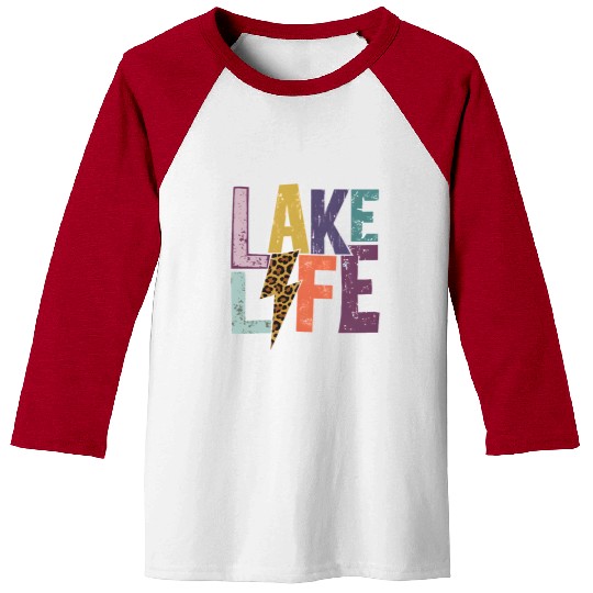 Lake Life bolt Baseball Tees