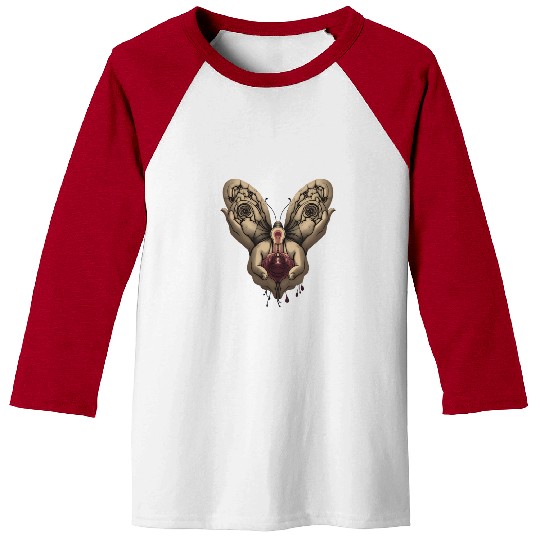 Butterfly and lamp Baseball Tees