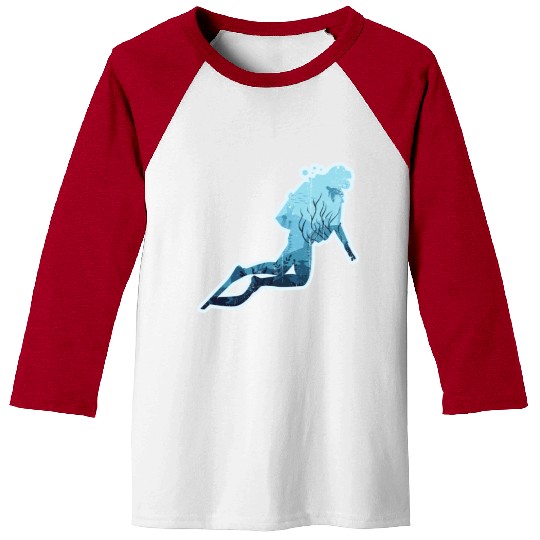 Scuba Diving Baseball Tees