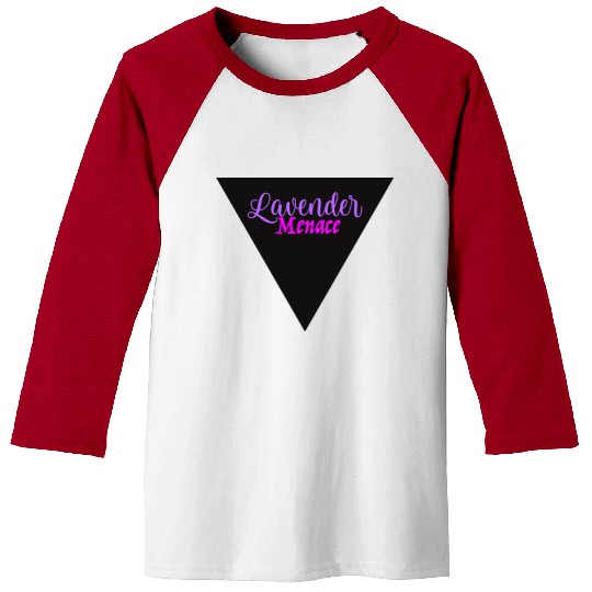 Lavender Menace Black Triangle Baseball Tees