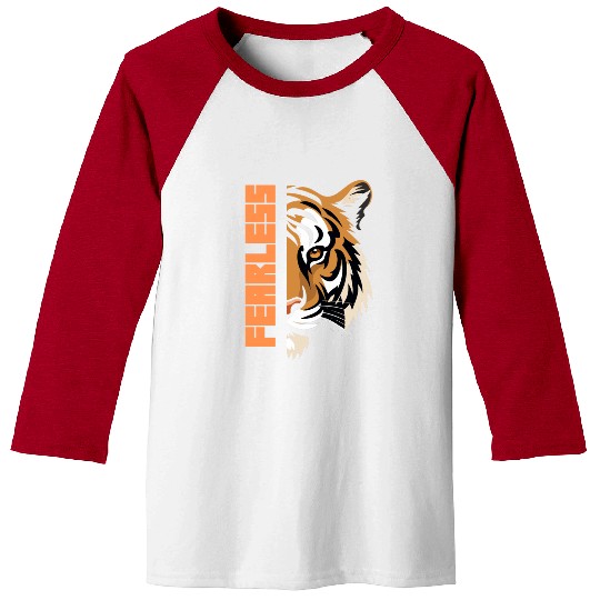 Fearless Tiger Graphic Baseball Tees
