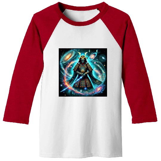 Celestial Samurai Warrior Galaxy Sword Art Baseball Tees