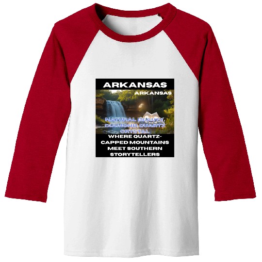 Arkansas Natural Art Baseball Tees