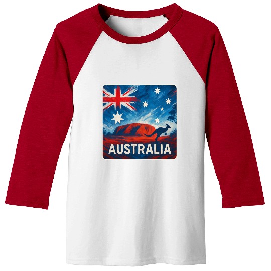 Australia Outback Design Baseball Tees