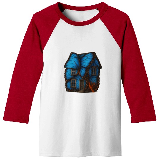 Butterfly Wing House Baseball Tees