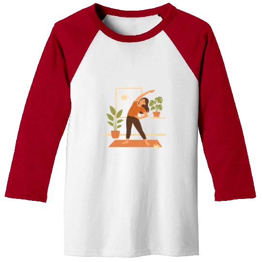 Sunrise Yoga Serenity Design Baseball Tees
