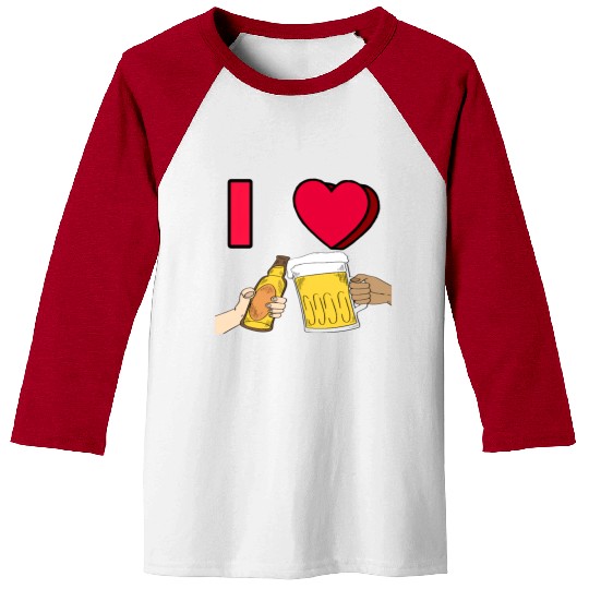I LOVE BEER #1 Baseball Tees