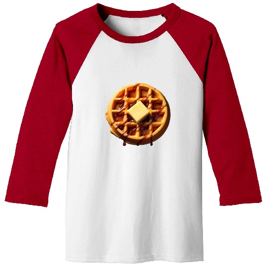 Waffle Funny Lazy Easy Halloween Costume Baseball Tees