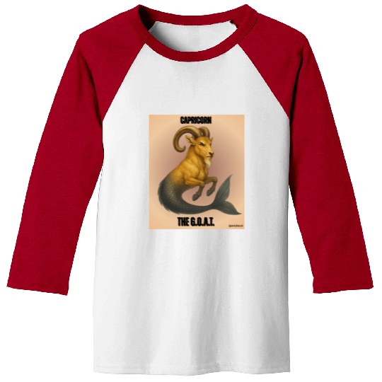 Capricorn The Mythical Sea Goat Baseball Tees