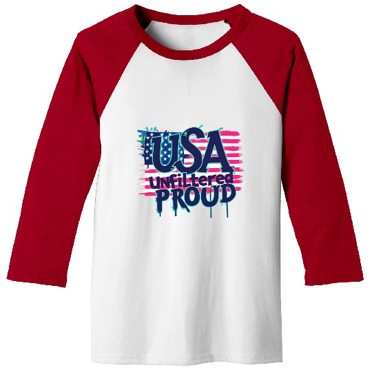 USA Graffiti Street Style Baseball Tees