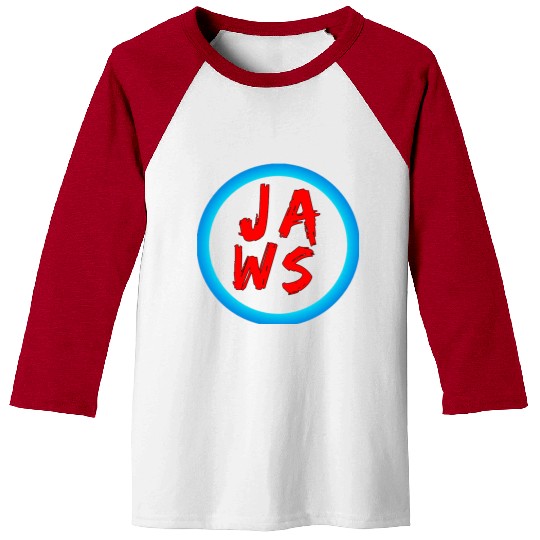 Vibrant Graffiti Style JAWS Logo Baseball Tees