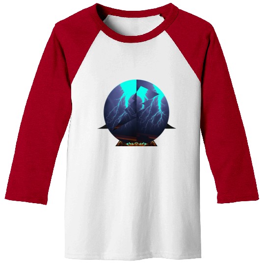 Royal Blue Lightning Baseball Tees