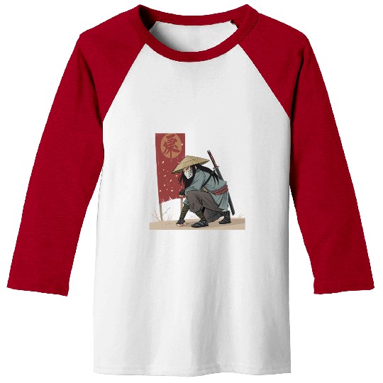 Ronin Samurai Warrior – Japanese Bushido Art Desig Baseball Tees