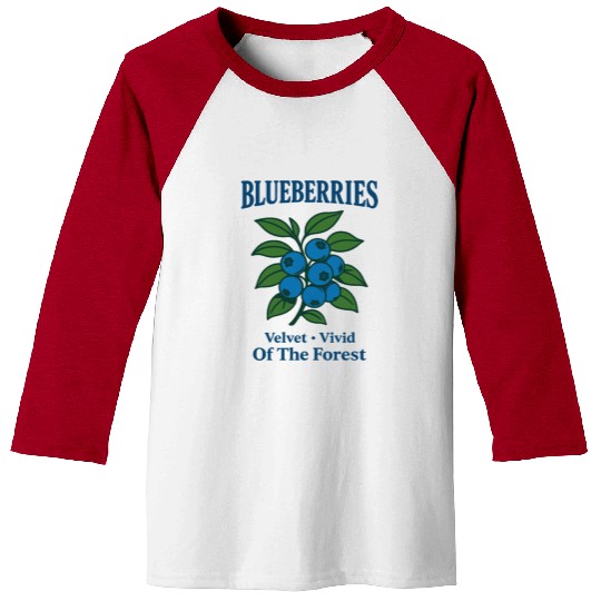Blueberry the sweet fruit of the wild forest Baseball Tees