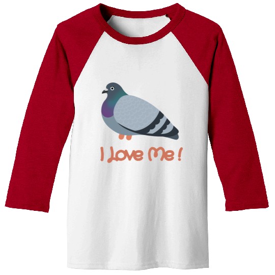 I LOVE ME - Pigeon Baseball Tees