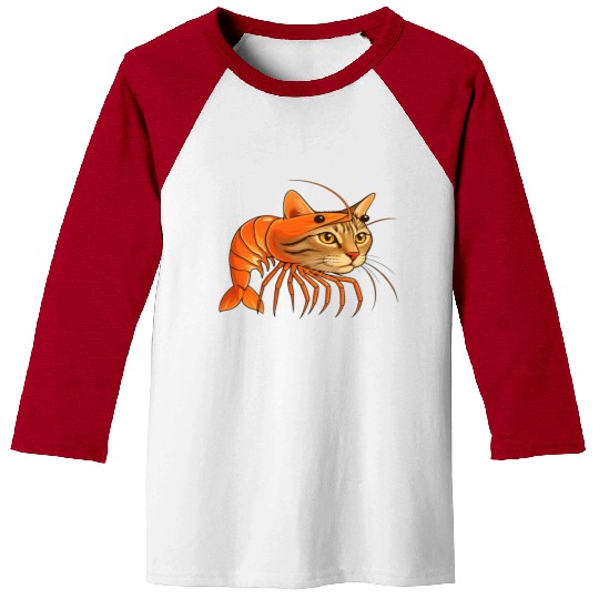 Trippi Troppi Italian Brainrot – Funny Shrimp Cat  Baseball Tees