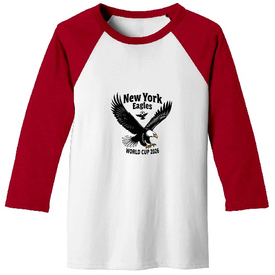 Patriotic Eagle Soccer Baseball Tees – USA World Cup 2026