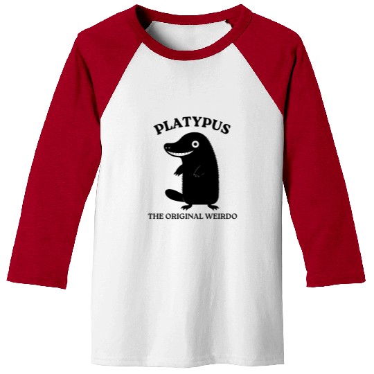 Funny Platypus - The Original Weirdo Design Baseball Tees