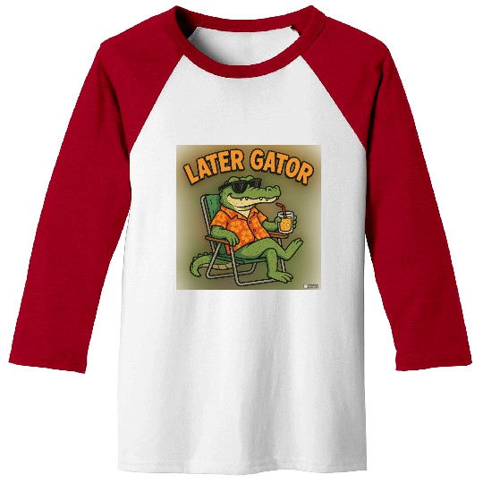 Relaxed Gator Vacation Baseball Tees
