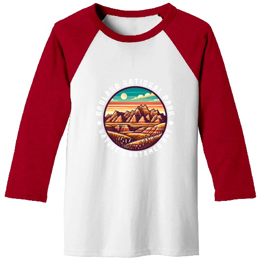 Badlands National Park Natures Untamed Baseball Tees