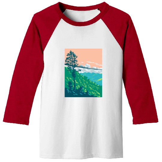 Great Smoky Mountains National Park Gatlinburg WPA Baseball Tees