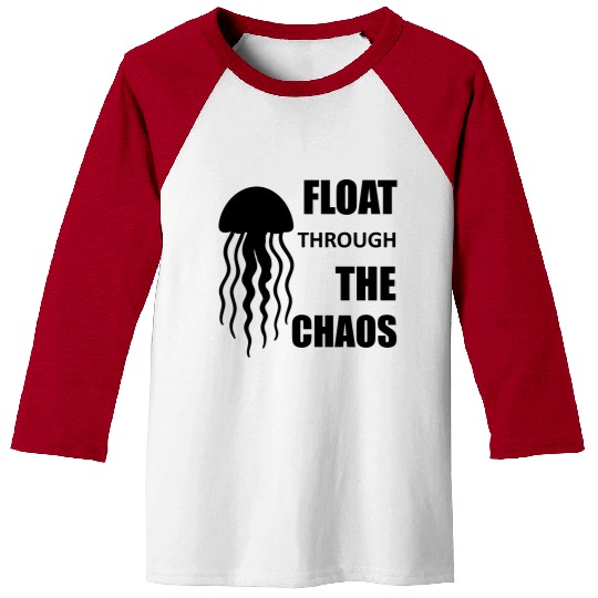Float Through the Chaos – Jellyfish Calm Design Baseball Tees