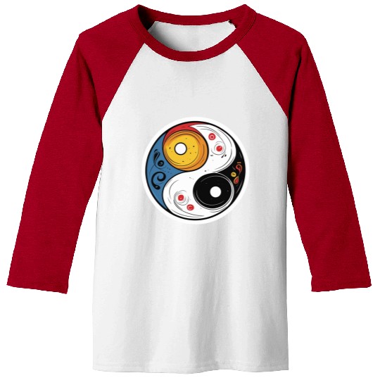 Celestial Balance Yin Yang Art Baseball Tees